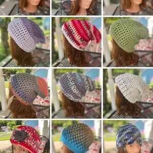 Handmade crocheted hats